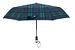 Umbrella 'LED Trek' blue-green checked