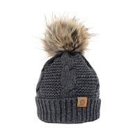 Merino beanie 'Bobble' grey