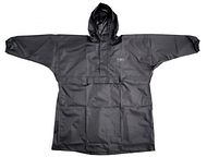 Poncho trekking with backpack black