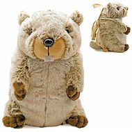 Plush backpack marmot 