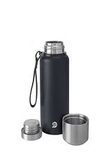 Vacuum flask 'PureSteel' black