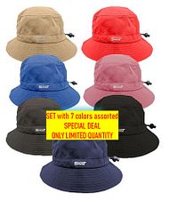 Hiking hat SET of 7 colors assorted colours