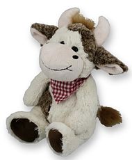 Plush cow sitting 21cm 