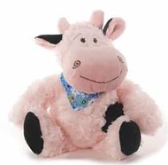 Plush cow sitting 21cm 