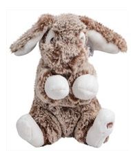 Plush rabbit dark brown 16 cm 