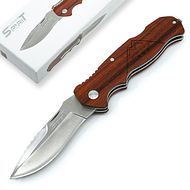 OUTDOOR Folding Knife wood natur