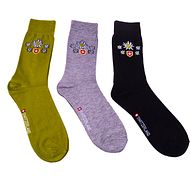 Set of 3 "Edelweiss" socks assorted colours