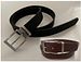 Belt made of cowhide Piave Silver adjustable buckle