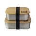 Lunchbox 'Bamboo' Edelstahl  0,8 L