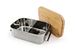 Lunch box 'Bamboo clip' stainless steel 1.2L