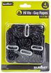 4x GUY ROPES blackreflective 4 pcs/3.0m threehole clamp