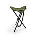 Tripod stool 'Travelchair' steel green