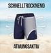 Men's swim shorts  with cord and elastic waistban