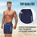 Men's swim shorts  with cord and elastic waistban