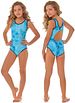 Girl one piece chlorine & saltwater resistant