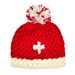 Cappello croce svizzera  con Pompon