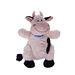 Backpack plush cow 30 cm black and white with scarf