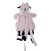 Backpack plush cow 30 cm black and white with scarf