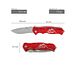 8 X Assorted folding knives 4 x 2 colors assorted