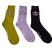 Set of 3 "Edelweiss" socks assorted colors